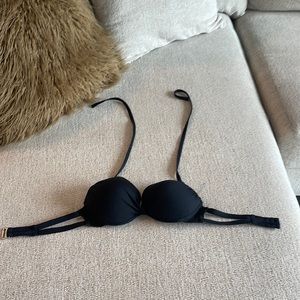 Small black push up swim top